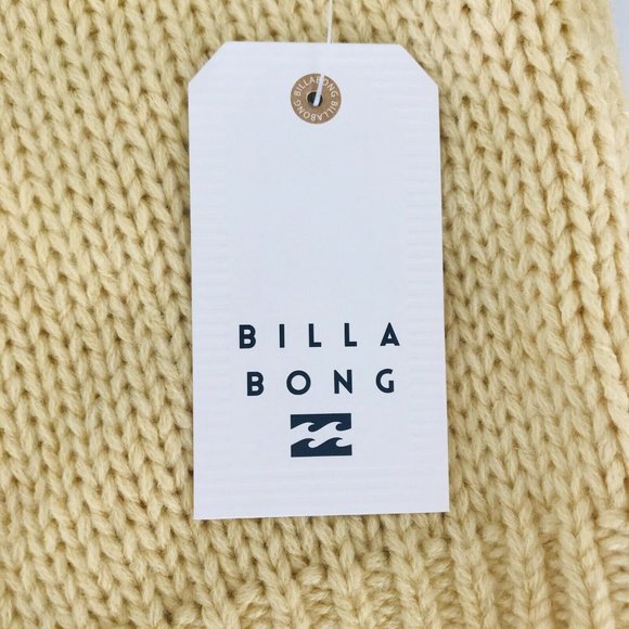 Billabong BNWT Honey Dew Sweater Chunky Knit Banana Women's Jumper Size XL - Picture 8 of 11